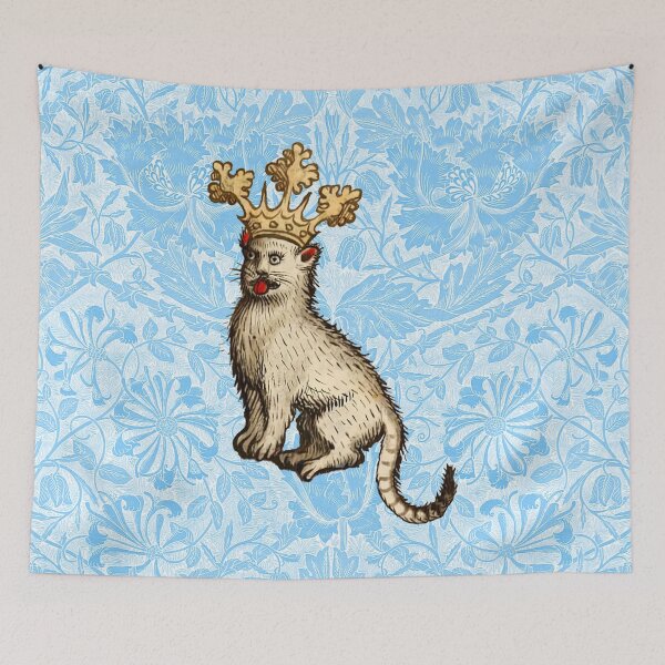 Item preview, Sassy Medieval Royal Cat with a Gold Crown designed and sold by Pixelchicken.