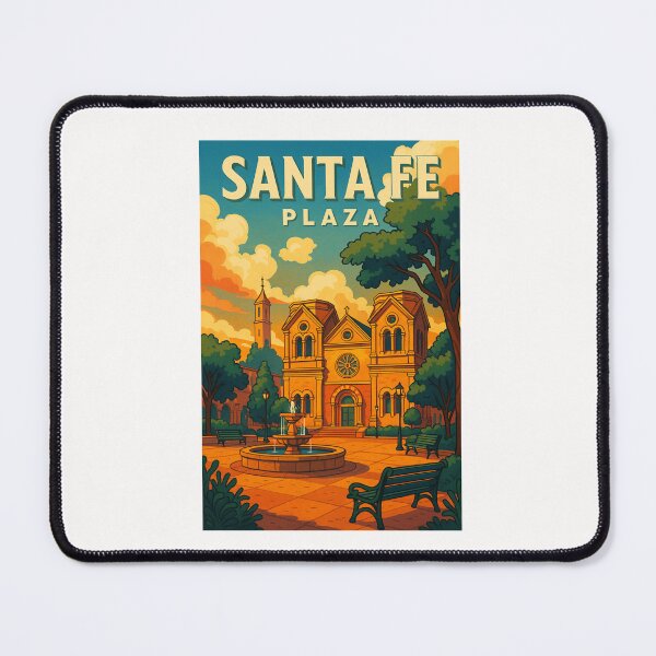 Item preview, Cathedral Basilica of St. Francis of Assisi – Santa Fe Plaza View designed and sold by Places On Earth.