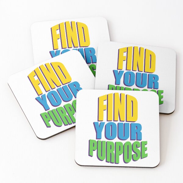 Item preview, Find Your Purpose - Motivational Typography Design designed and sold by ArtsyExplorer.