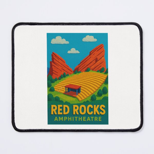 Item preview, Red Rocks Amphitheatre Seating and Twin Rocks View – Colorado Icon designed and sold by Places On Earth.