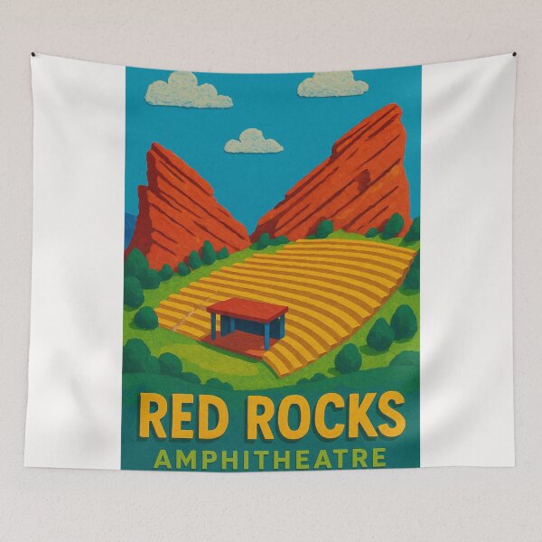 Item preview, Red Rocks Amphitheatre Seating and Twin Rocks View – Colorado Icon designed and sold by Places On Earth.