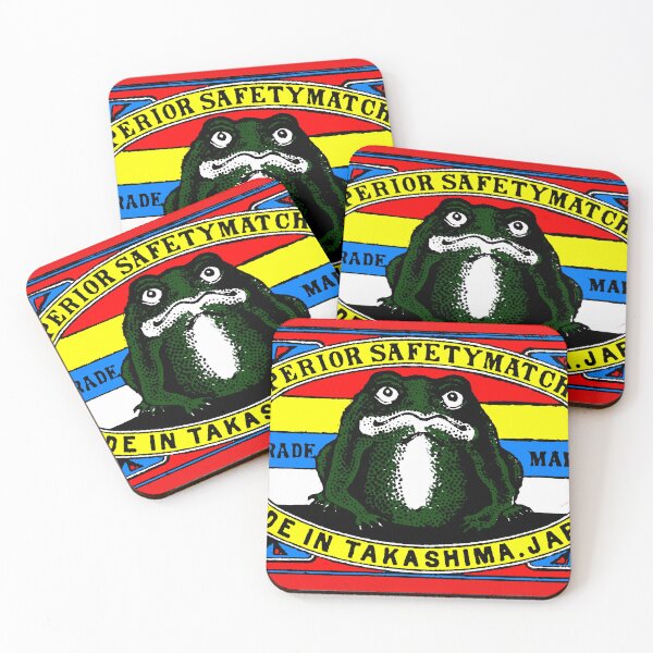 Item preview, Japanese Safety Matches Matchbox Art Frog designed and sold by Pixelchicken.