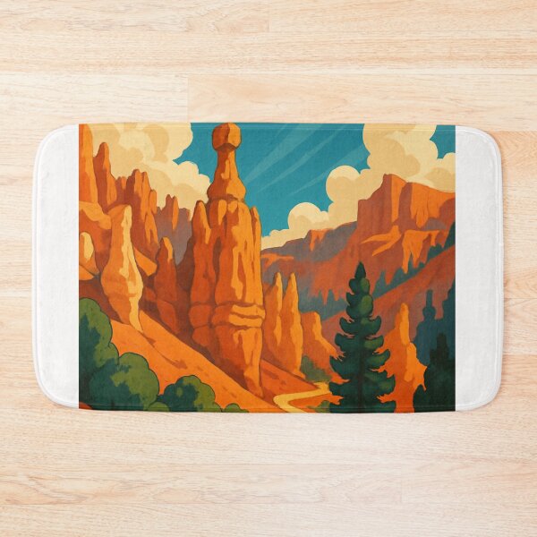 Item preview, Bryce Canyon Trail with Balanced Rock – Utah’s Red Rock Majesty designed and sold by Places On Earth.