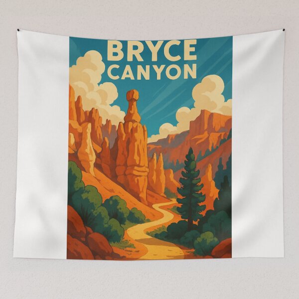 Item preview, Bryce Canyon Trail with Balanced Rock – Utah’s Red Rock Majesty designed and sold by Places On Earth.