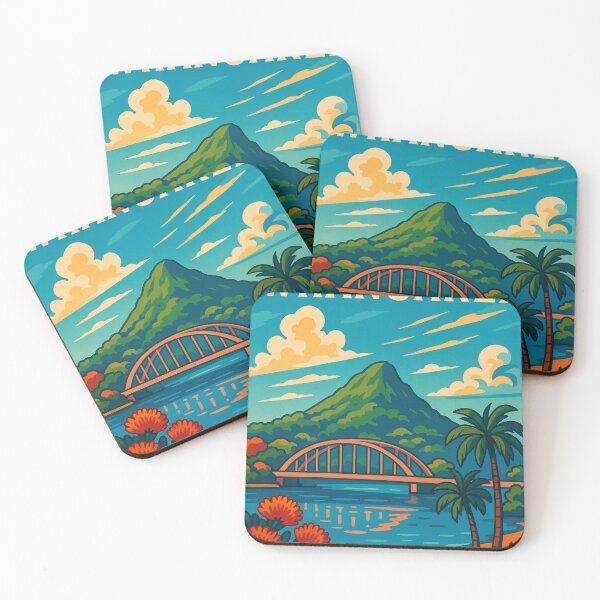 Item preview, Whangārei Bridge and Mt Parihaka – Northland New Zealand Coastal View designed and sold by Places On Earth.