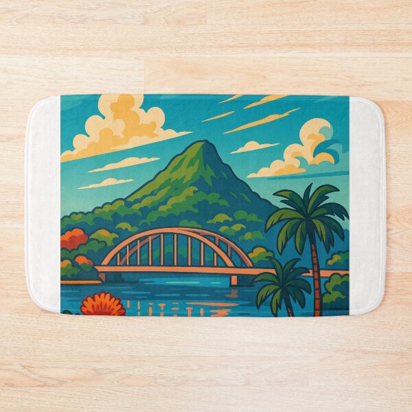 Item preview, Whangārei Bridge and Mt Parihaka – Northland New Zealand Coastal View designed and sold by Places On Earth.