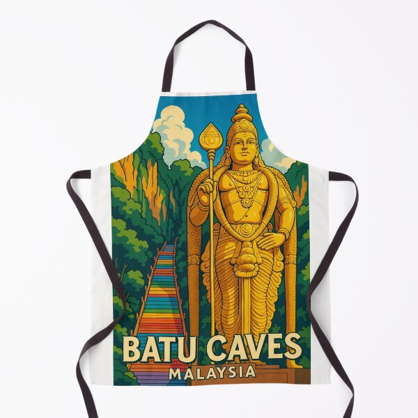 Item preview, Batu Caves with Murugan Statue and Rainbow Staircase – Malaysia Landmark designed and sold by Places On Earth.