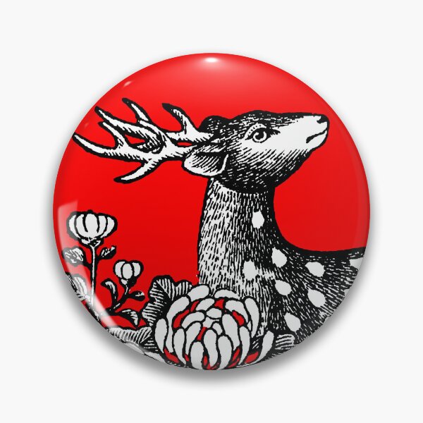 Item preview, Vintage Safety Matches Matchbox Art Deer and Flowers designed and sold by Pixelchicken.