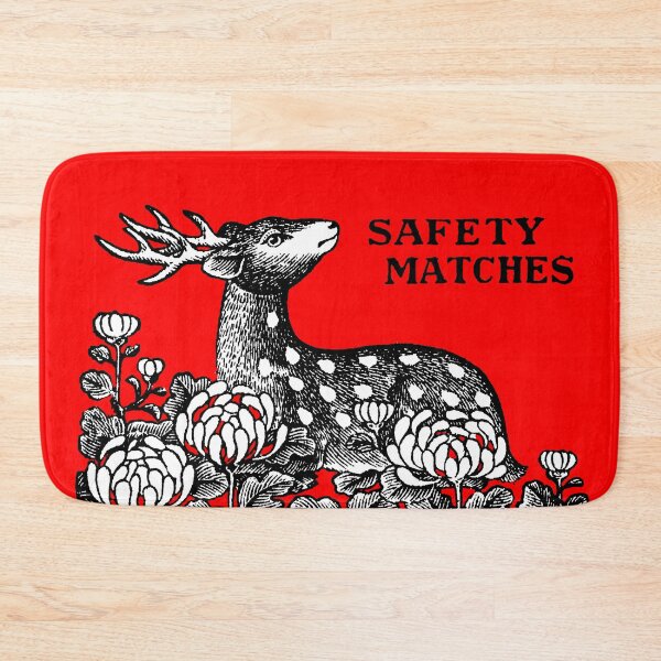 Item preview, Vintage Safety Matches Matchbox Art Deer and Flowers designed and sold by Pixelchicken.