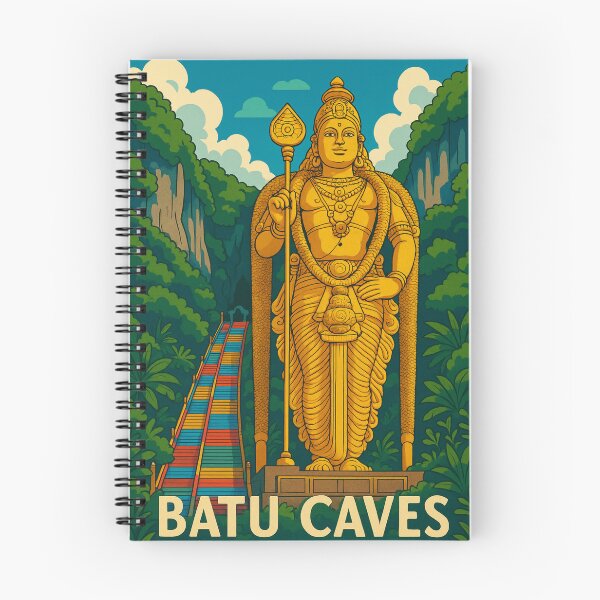 Item preview, Batu Caves Entrance and Lord Murugan – Spiritual Icon of Malaysia designed and sold by Aryabek.