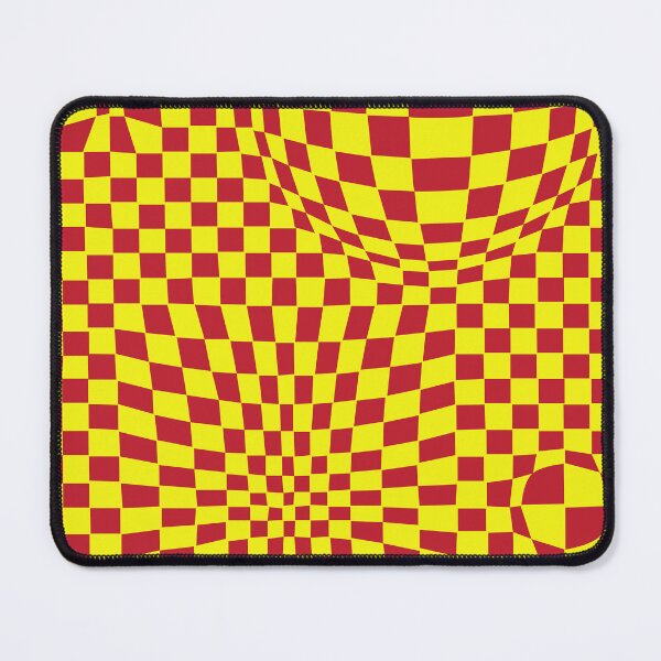 Item preview, Red squares distorted 70's vibe designed and sold by ASKEW GRAPHICS.