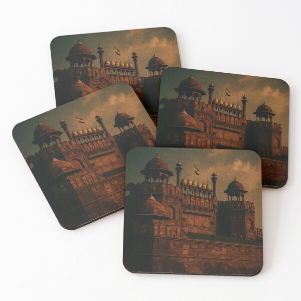 Item preview, Red Fort at Dusk – Historic Mughal Landmark in Delhi, India designed and sold by Aryabek.