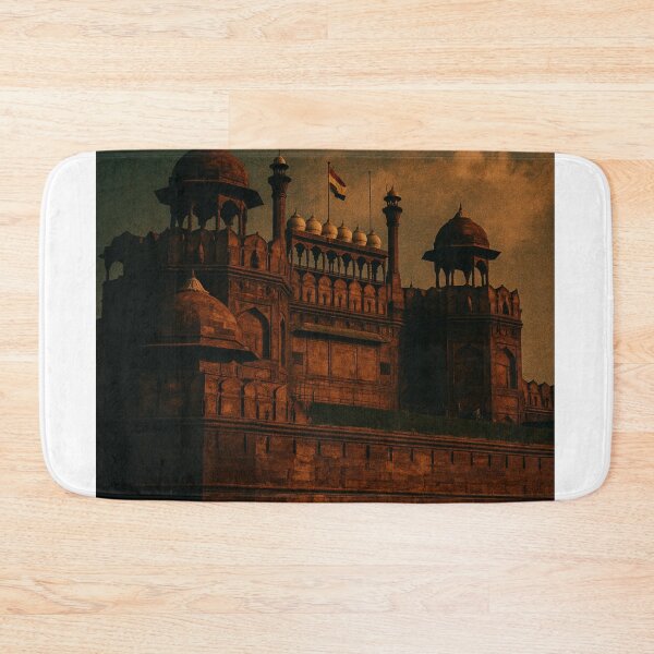 Item preview, Red Fort at Dusk – Historic Mughal Landmark in Delhi, India designed and sold by Aryabek.