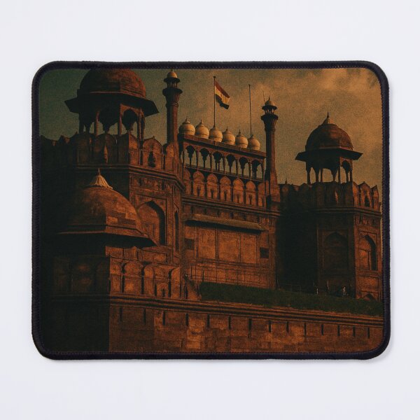 Item preview, Red Fort at Dusk – Historic Mughal Landmark in Delhi, India designed and sold by Aryabek.