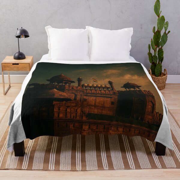 Item preview, Red Fort at Dusk – Historic Mughal Landmark in Delhi, India designed and sold by Aryabek.