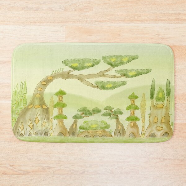 Item preview, Oriental garden tree village designed and sold by greenPQBstudio.