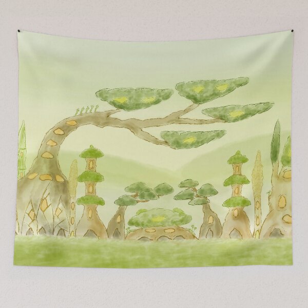 Item preview, Oriental garden tree village designed and sold by greenPQBstudio.