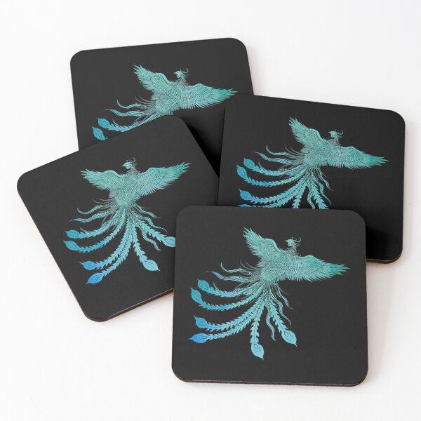 Item preview, Blue Green Chinese Phoenix designed and sold by Pixelchicken.