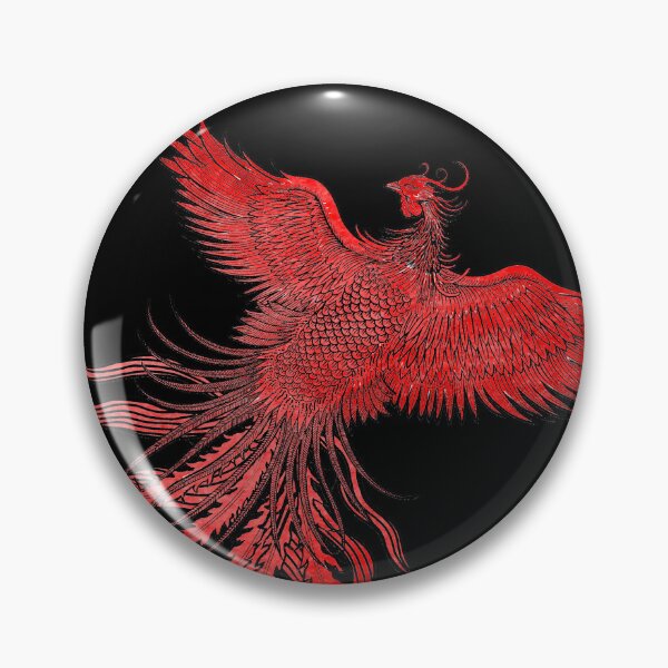 Item preview, Dark Red Chinese Phoenix designed and sold by Pixelchicken.