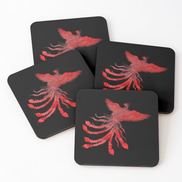 Item preview, Dark Red Chinese Phoenix designed and sold by Pixelchicken.
