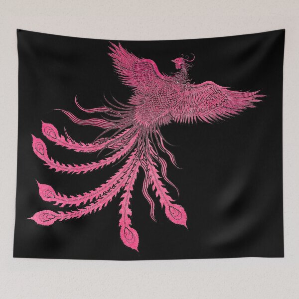Item preview, Pink Chinese Phoenix designed and sold by Pixelchicken.