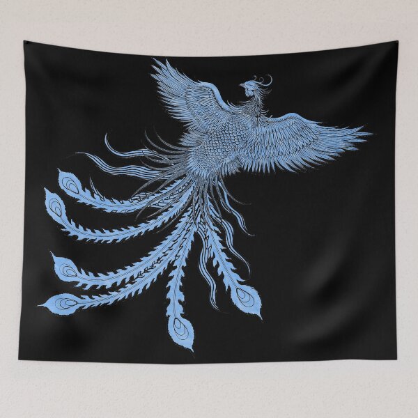 Item preview, Blue Chinese Phoenix designed and sold by Pixelchicken.
