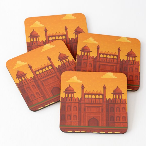 Item preview, Pixel Art Red Fort – Delhi’s Mughal Masterpiece in India designed and sold by Aryabek.