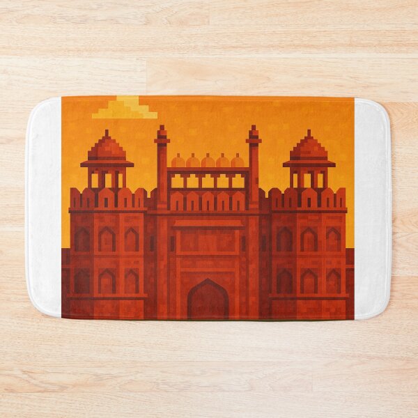 Item preview, Pixel Art Red Fort – Delhi’s Mughal Masterpiece in India designed and sold by Aryabek.