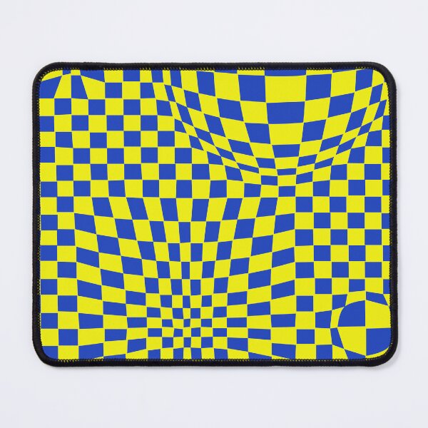 Item preview, Blue Squares distorted 70's vibe designed and sold by ASKEW GRAPHICS.