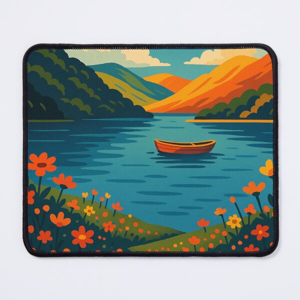 Item preview, Bala Lake Rowboat – Tranquil Scene in Snowdonia, North Wales designed and sold by Aryabek.