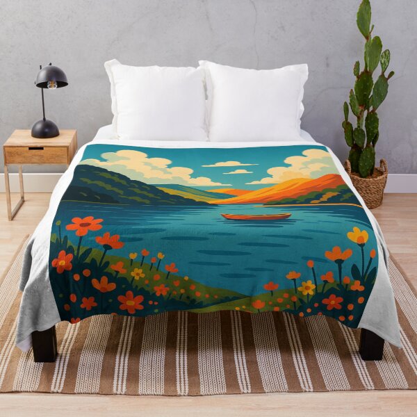Item preview, Bala Lake Rowboat – Tranquil Scene in Snowdonia, North Wales designed and sold by Aryabek.