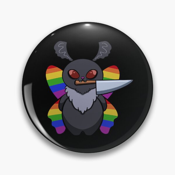 Item preview, Rainbow Menace Mothman (Unsupervised, Unhinged and outside of their lane) designed and sold by Paw Print Studios.