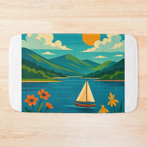 Item preview, Velero en el lago Bala: las tranquilas aguas de Eryri, en el norte de Gales designed and sold by Aryabek.