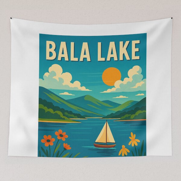 Item preview, Bala Lake Sailboat – Eryri’s Peaceful Waters in North Wales designed and sold by Aryabek.