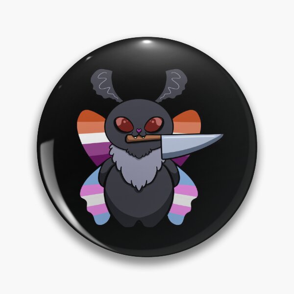 Item preview, Trans Menace Mothman (Lesbian Edition) (Unsupervised, Unhinged and outside of their lane) designed and sold by Paw Print Studios.