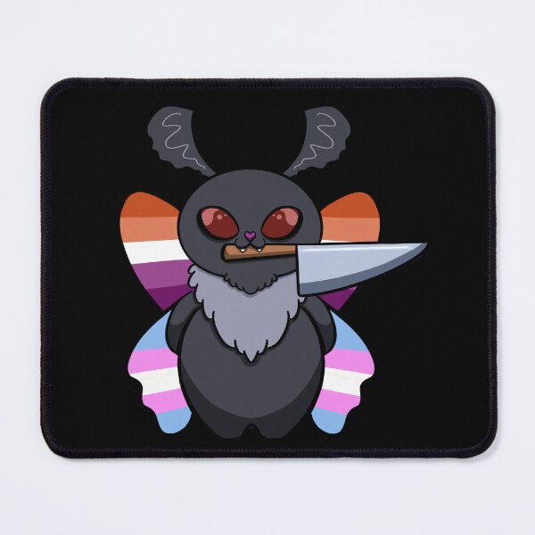 Item preview, Trans Menace Mothman (Lesbian Edition) (Unsupervised, Unhinged and outside of their lane) designed and sold by Paw Print Studios.