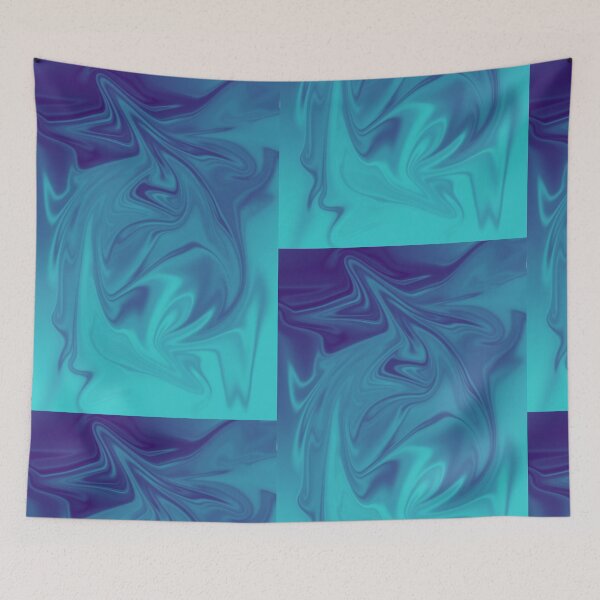 Item preview, Velvet Flow Blue Liquid Gradient designed and sold by Pattrenonly.
