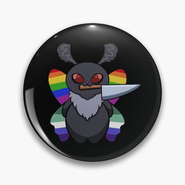 Item preview, Gay Menace Mothman (Rainbow Edition) (Unsupervised, Unhinged and outside of their lane) designed and sold by Paw Print Studios.