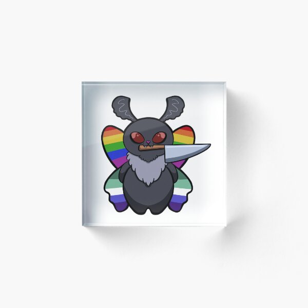 Item preview, Mothman amenaza gay (Edición Arcoíris) (Sin supervisión, desquiciado y fuera de su carril) designed and sold by Paw Print Studios.
