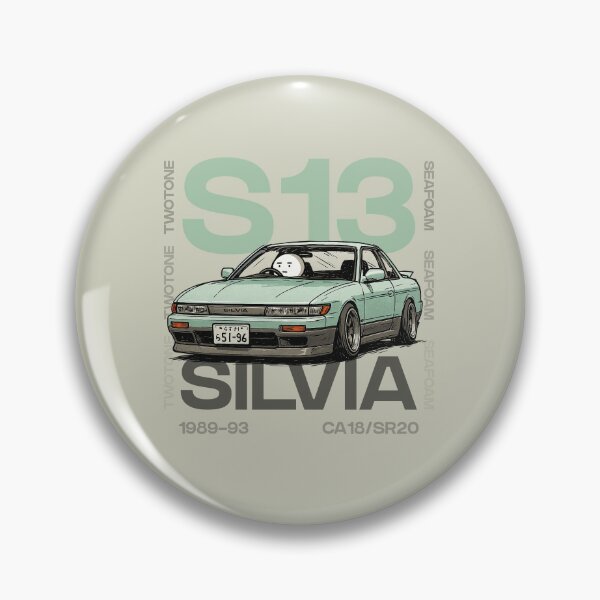 Item preview, S13 Silvia - Aero - Typography Twotone Seafoam designed and sold by skidprints.