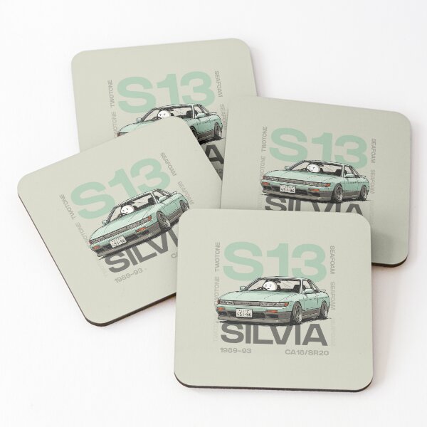 Item preview, S13 Silvia - Aero - Typography Twotone Seafoam designed and sold by skidprints.