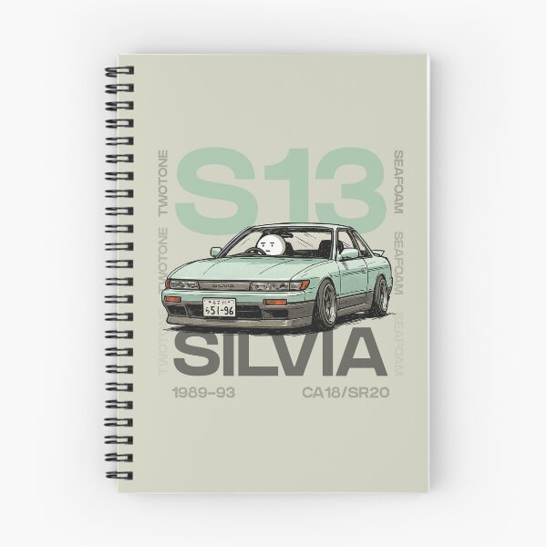 Item preview, S13 Silvia - Aero - Typography Twotone Seafoam designed and sold by skidprints.