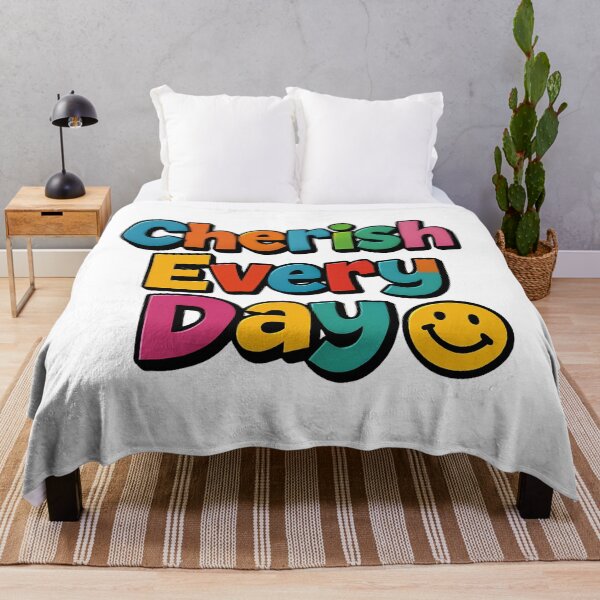 Item preview, Cherish Every Day – Colorful 3D Positive Message designed and sold by AleksKos.