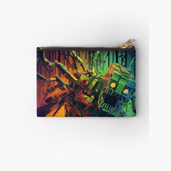 Item preview, Chaotic Beast Emerging Through Neon Plastic Debris designed and sold by Piotrek0001.