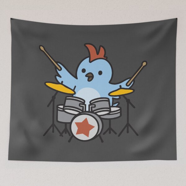 Item preview, Drummer Bird designed and sold by Melnick's Designs.