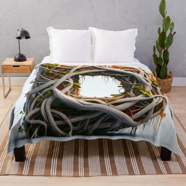 Item preview, the letter D surrounded by roots and vines designed and sold by Highpinch.