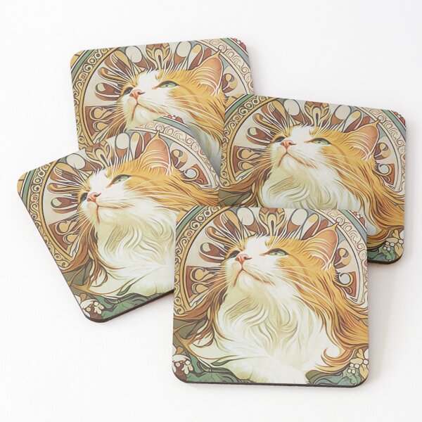 Item preview, Cats of Art Nuvo | Norwegian Forest Cat_07 designed and sold by TailTalesJP.