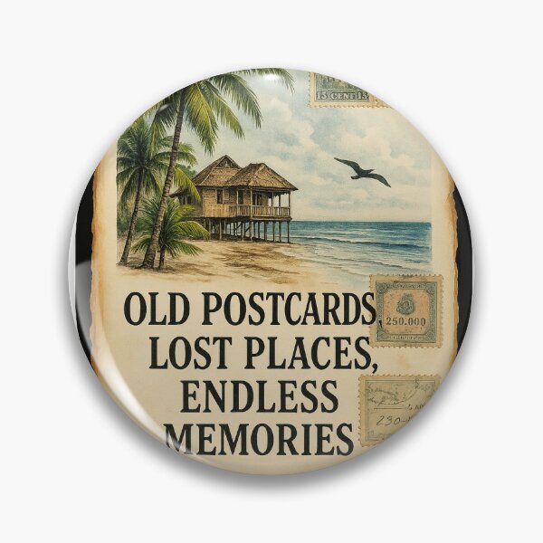 Item preview, Whispers of Forgotten Shores: Vintage Postcards and Endless Memories" designed and sold by Mahakamel.