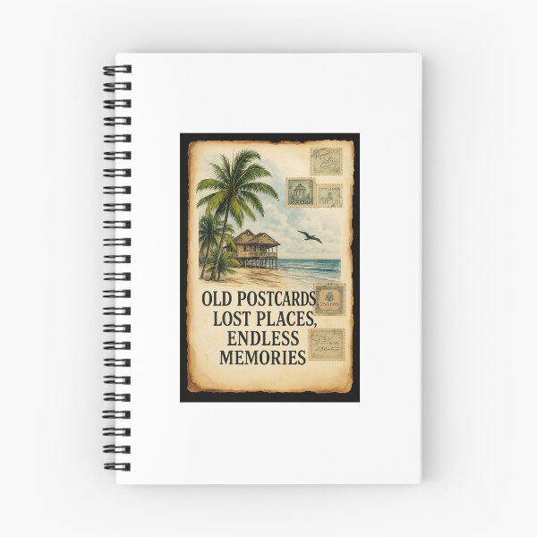 Item preview, Whispers of Forgotten Shores: Vintage Postcards and Endless Memories" designed and sold by Mahakamel.