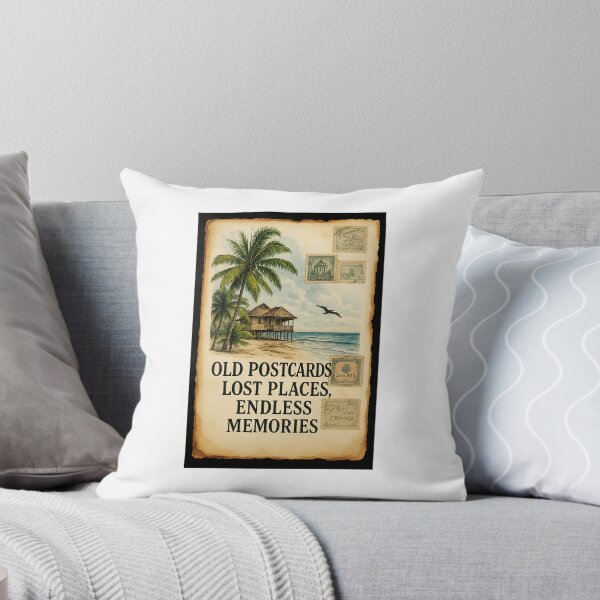 Item preview, Whispers of Forgotten Shores: Vintage Postcards and Endless Memories" designed and sold by Mahakamel.